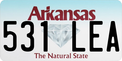 AR license plate 531LEA