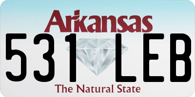 AR license plate 531LEB