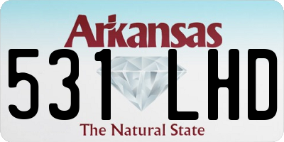 AR license plate 531LHD