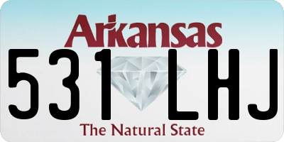 AR license plate 531LHJ