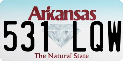 AR license plate 531LQW