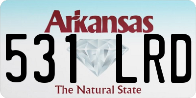 AR license plate 531LRD