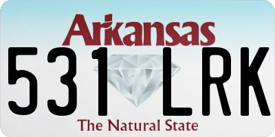 AR license plate 531LRK
