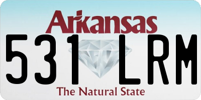 AR license plate 531LRM