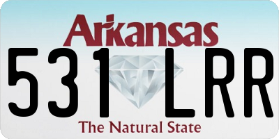 AR license plate 531LRR