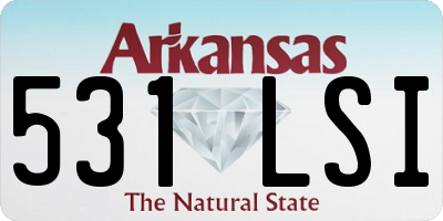 AR license plate 531LSI