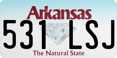 AR license plate 531LSJ
