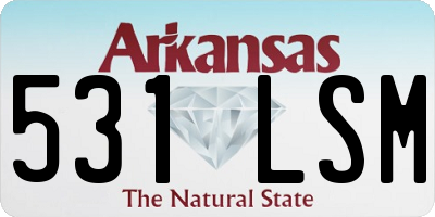 AR license plate 531LSM