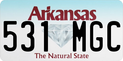 AR license plate 531MGC