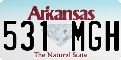 AR license plate 531MGH