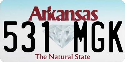 AR license plate 531MGK