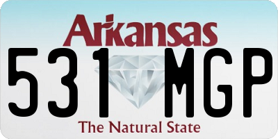 AR license plate 531MGP