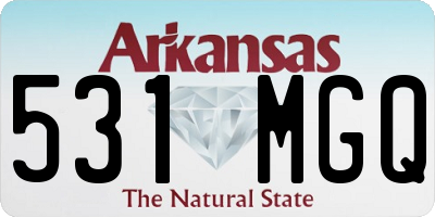 AR license plate 531MGQ