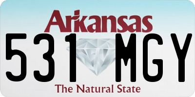 AR license plate 531MGY