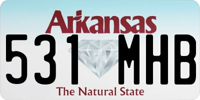 AR license plate 531MHB