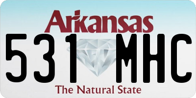 AR license plate 531MHC