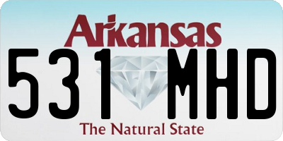 AR license plate 531MHD