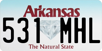 AR license plate 531MHL