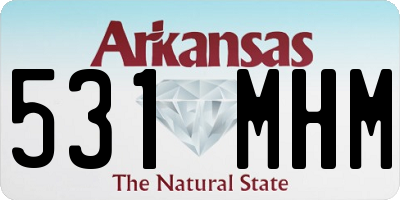 AR license plate 531MHM