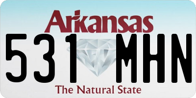 AR license plate 531MHN