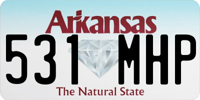 AR license plate 531MHP