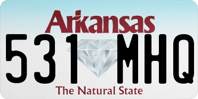 AR license plate 531MHQ