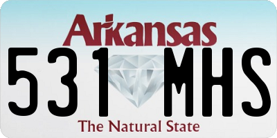 AR license plate 531MHS