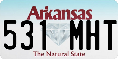 AR license plate 531MHT