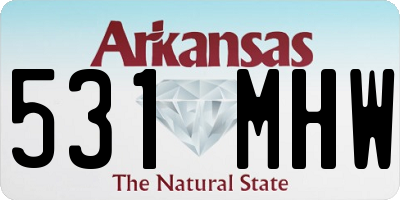 AR license plate 531MHW