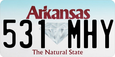 AR license plate 531MHY