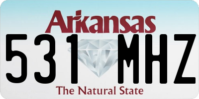 AR license plate 531MHZ