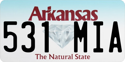 AR license plate 531MIA
