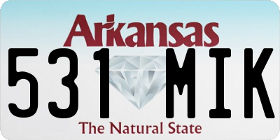 AR license plate 531MIK
