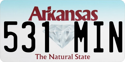 AR license plate 531MIN