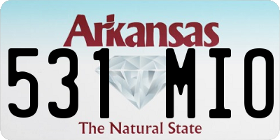 AR license plate 531MIO