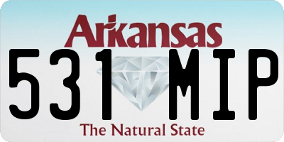 AR license plate 531MIP