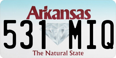 AR license plate 531MIQ
