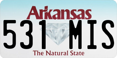 AR license plate 531MIS