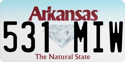 AR license plate 531MIW