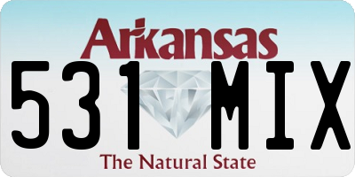 AR license plate 531MIX