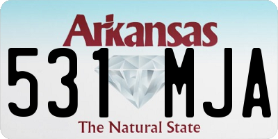AR license plate 531MJA