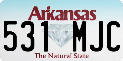 AR license plate 531MJC
