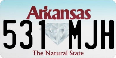 AR license plate 531MJH