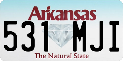 AR license plate 531MJI
