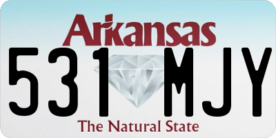 AR license plate 531MJY