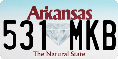 AR license plate 531MKB