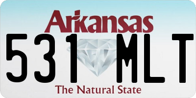 AR license plate 531MLT