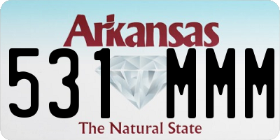 AR license plate 531MMM
