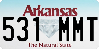 AR license plate 531MMT