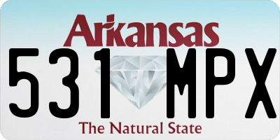 AR license plate 531MPX